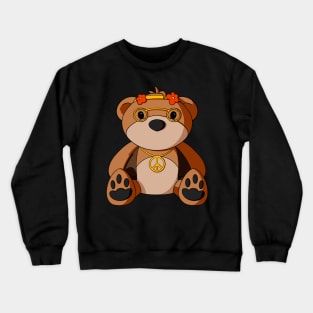 Hippy Teddy Bear Crewneck Sweatshirt